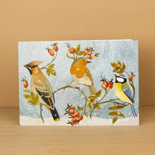 Winter Hedgerow Mini Advent Card