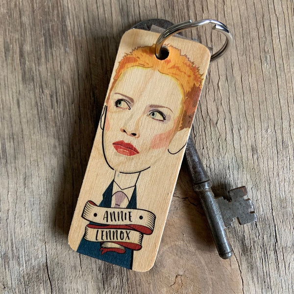 Annie Lennox Wooden Coaster