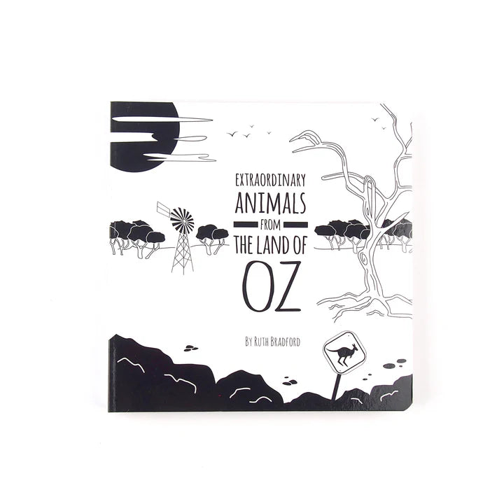 Extraordinary Animals From Oz - Black and white board book