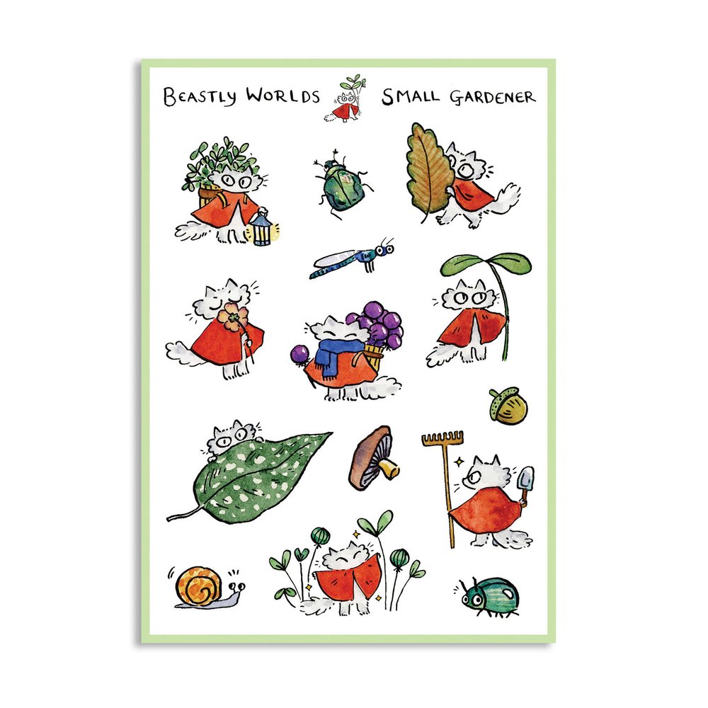 Small Gardener Sticker Sheets!