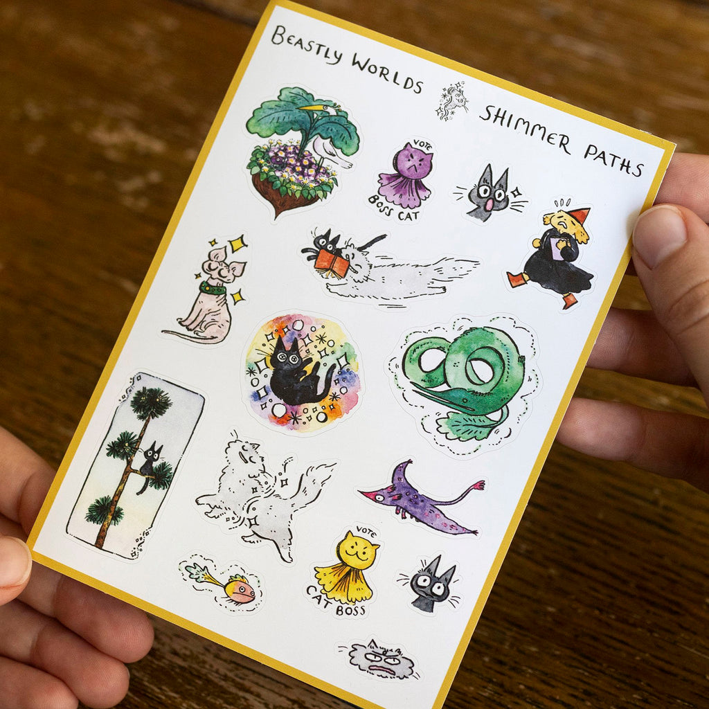 Shimmer Paths Sticker Sheet