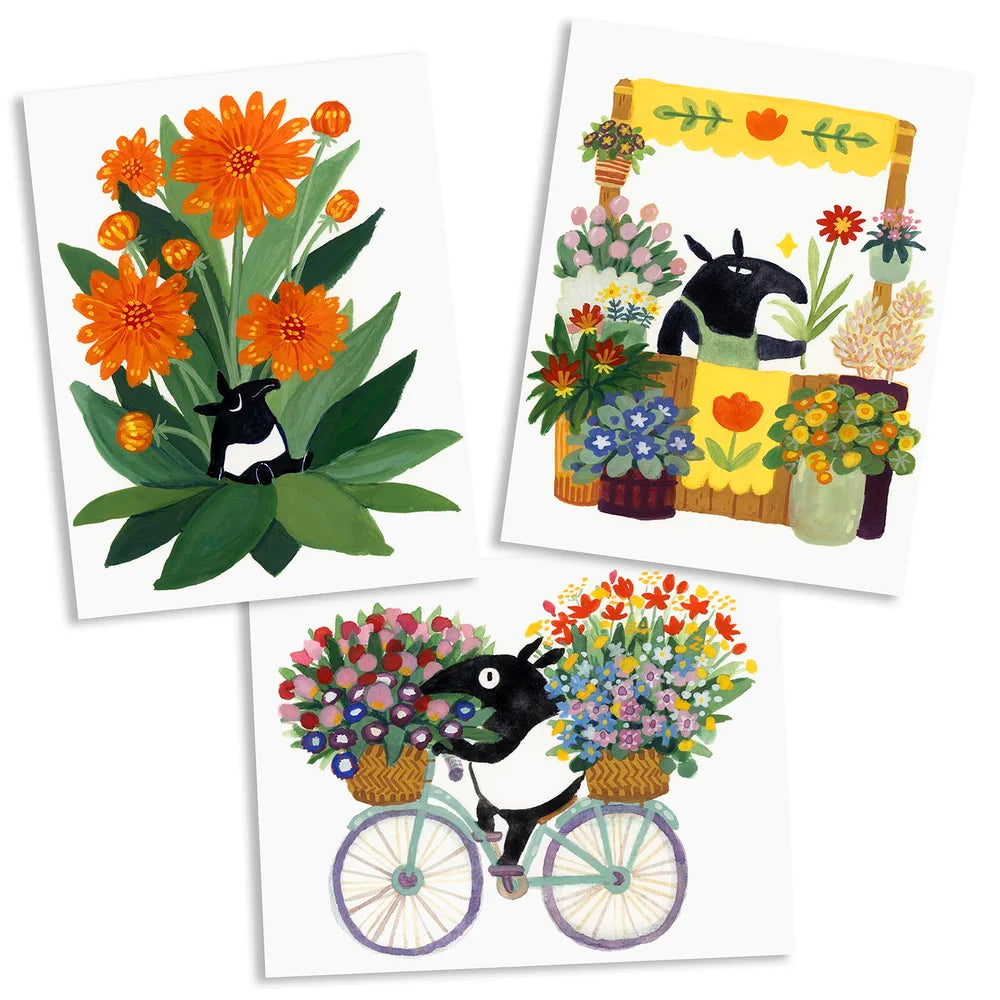 Tapir Flower Party Card Park