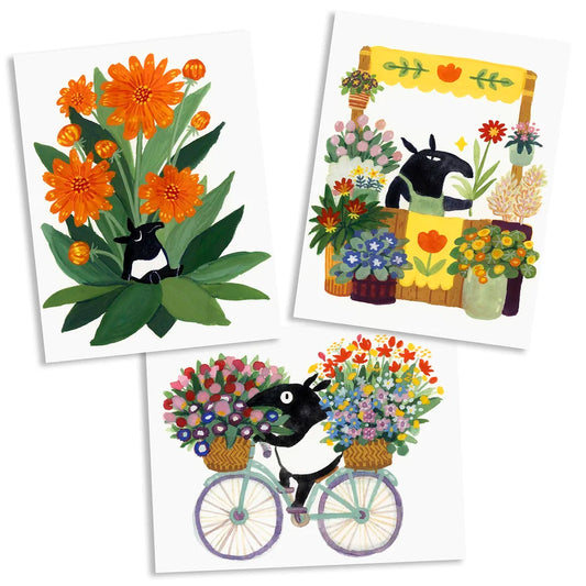 Tapir Flower Party Card Park