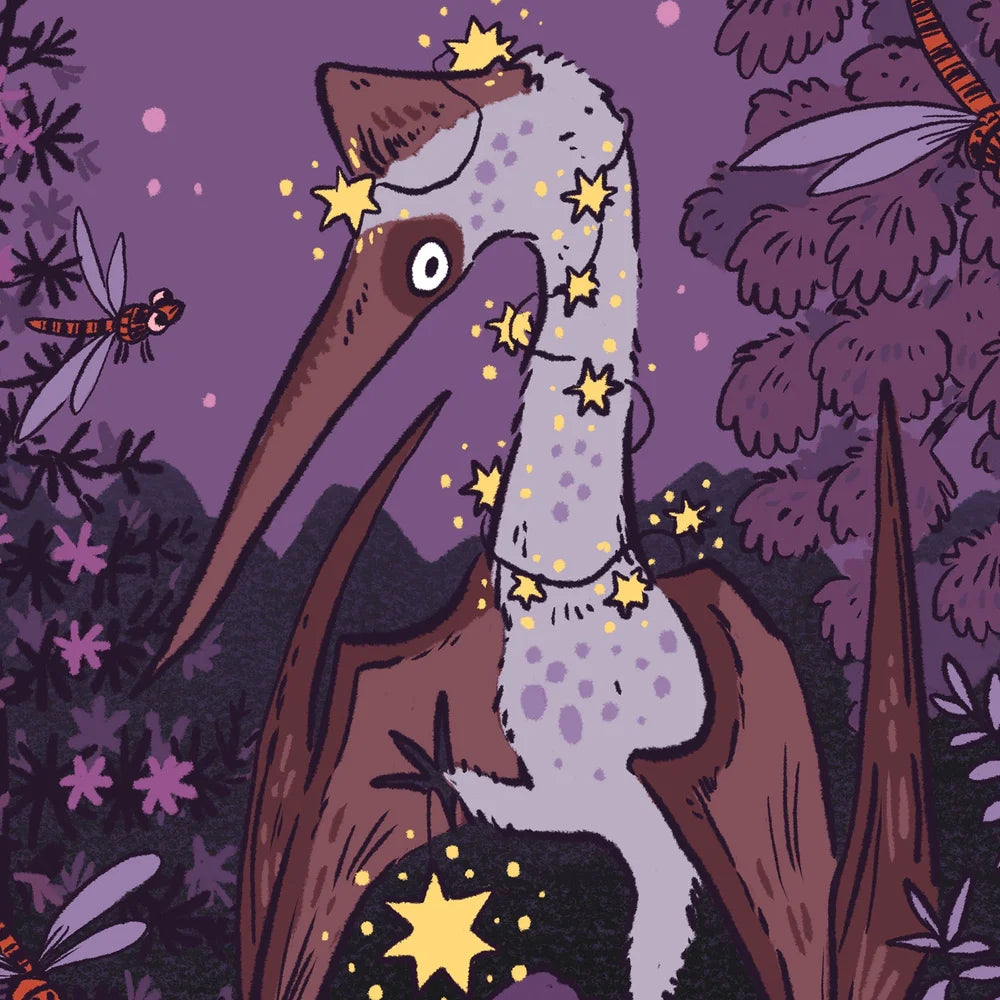 Quetzalcoatlus 'Dinos and Stars' Print - 2 Sizes Available