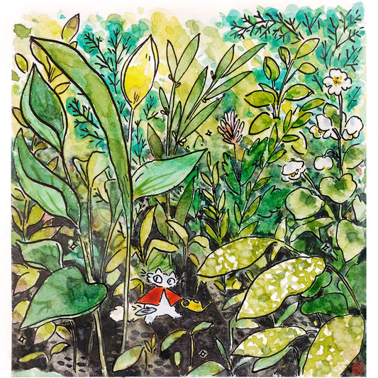 Watering Dash Small Gardener Print - 2 Sizes Available