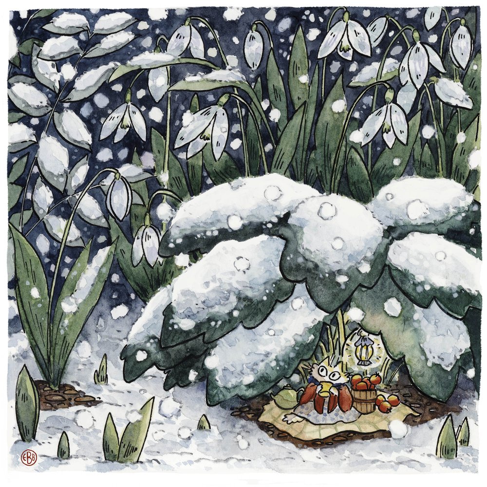 Night Shelter Small Gardener Print - 2 Sizes Available