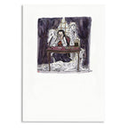 Hounds And Coffee Print - 2 Sizes Available