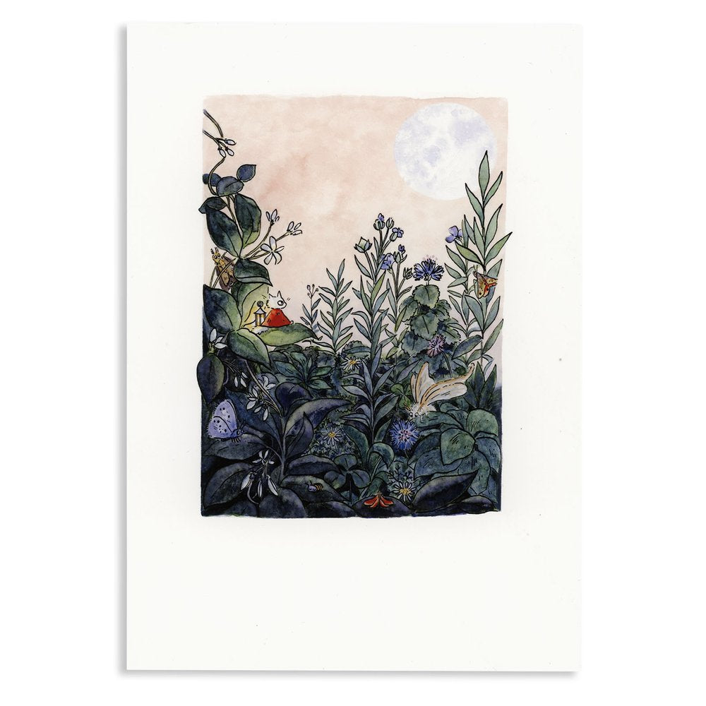 Late Summer Moths Small Gardener Print - 2 Sizes Available