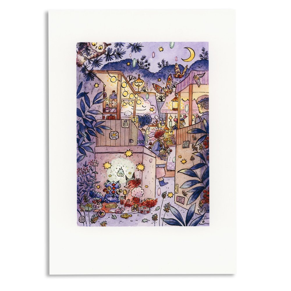 Night Market Feast Print - 2 Sizes Available