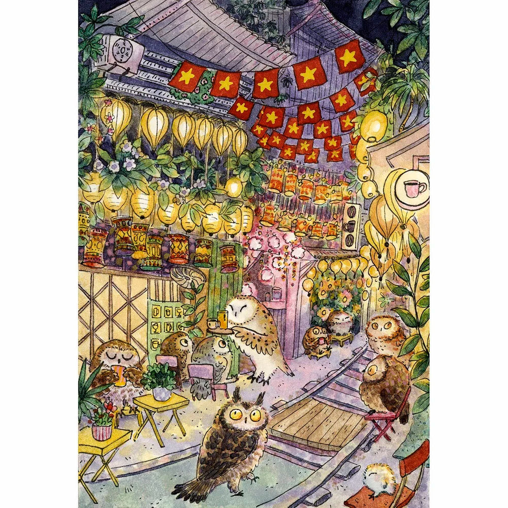 Night Owl Coffee Social Print - 2 Sizes Available