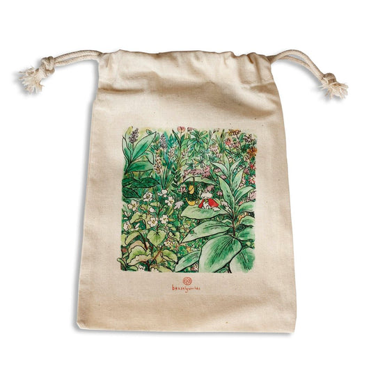 Small Gardener Small Drawstring Bag