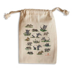 Tapir Family Small Drawstring Bag
