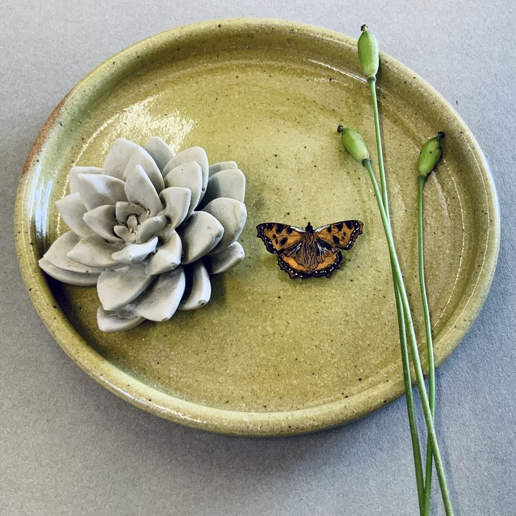 Tortoiseshell Butterfly Hand Painted Mini Pin Brooch