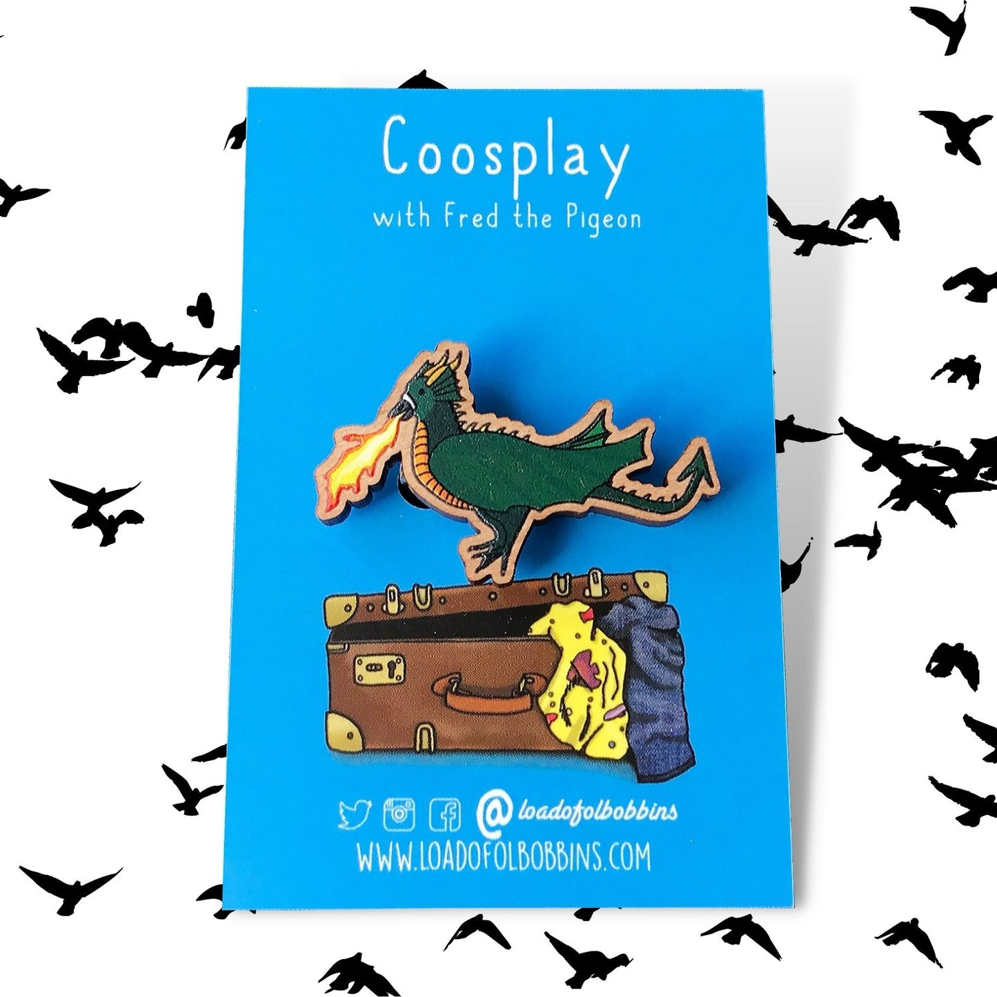 Dragon Coosplay Pigeon Pin