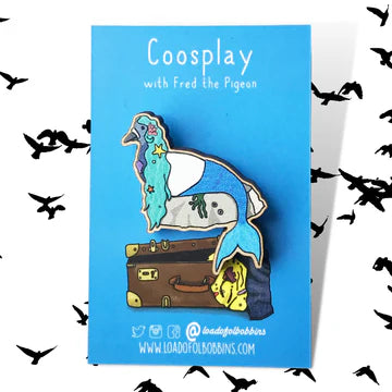 Mermaid Coosplay Pigeon Pin