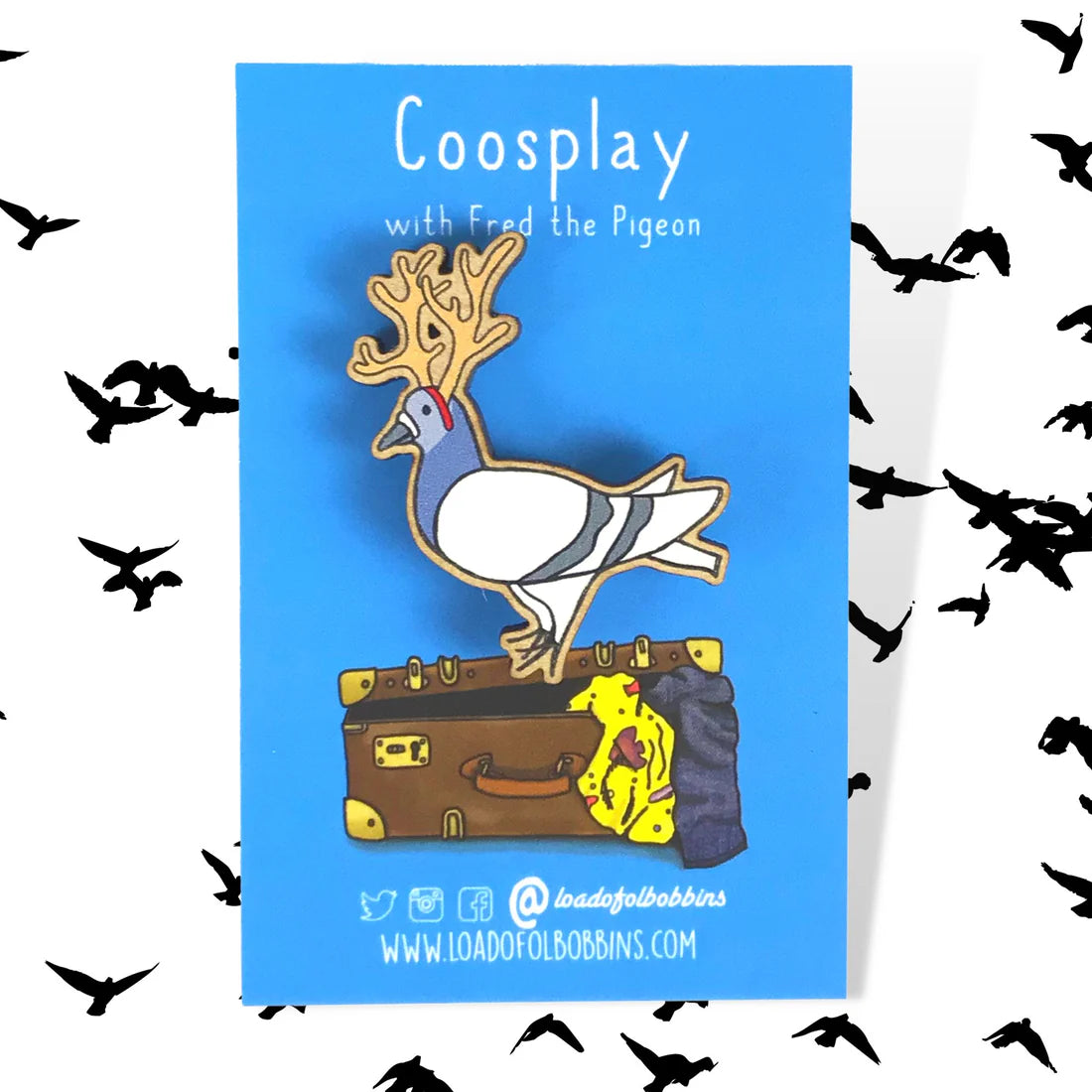 Christmas Coosplay Pigeon Pin - 3 Styles Available