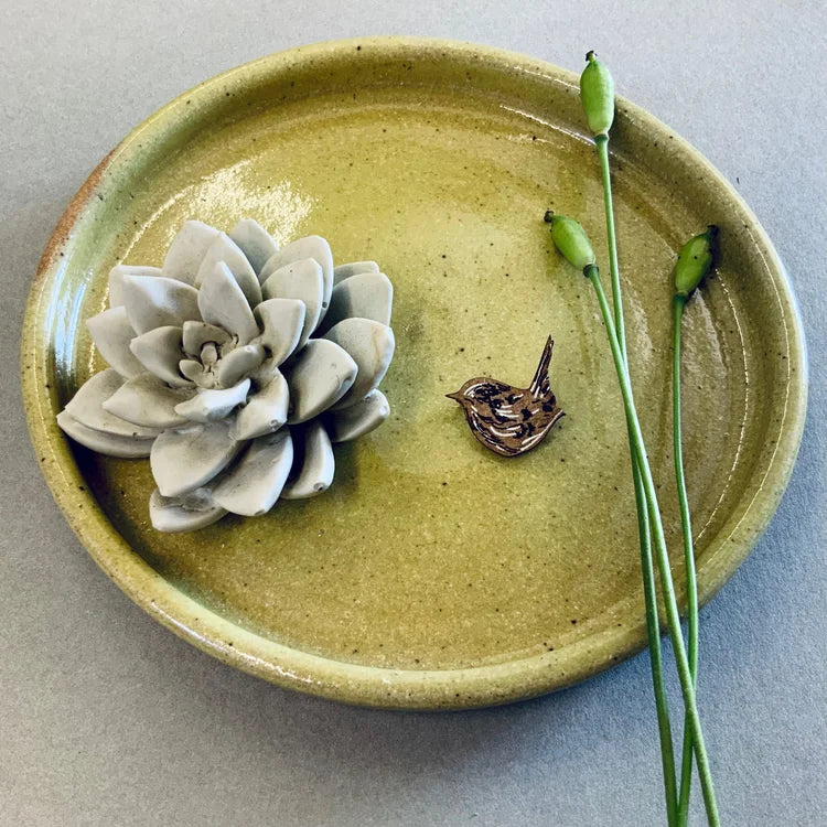 Wren Hand Painted Mini Pin Brooch