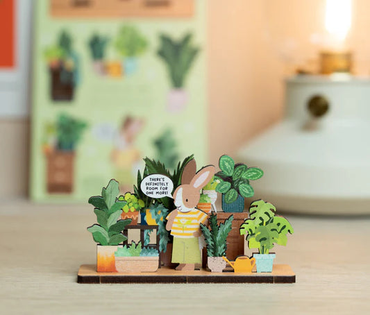 House Plant addict Wooden Pop Out Card