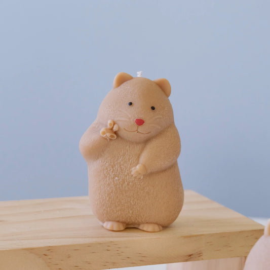 Peace Out Hamster Candle