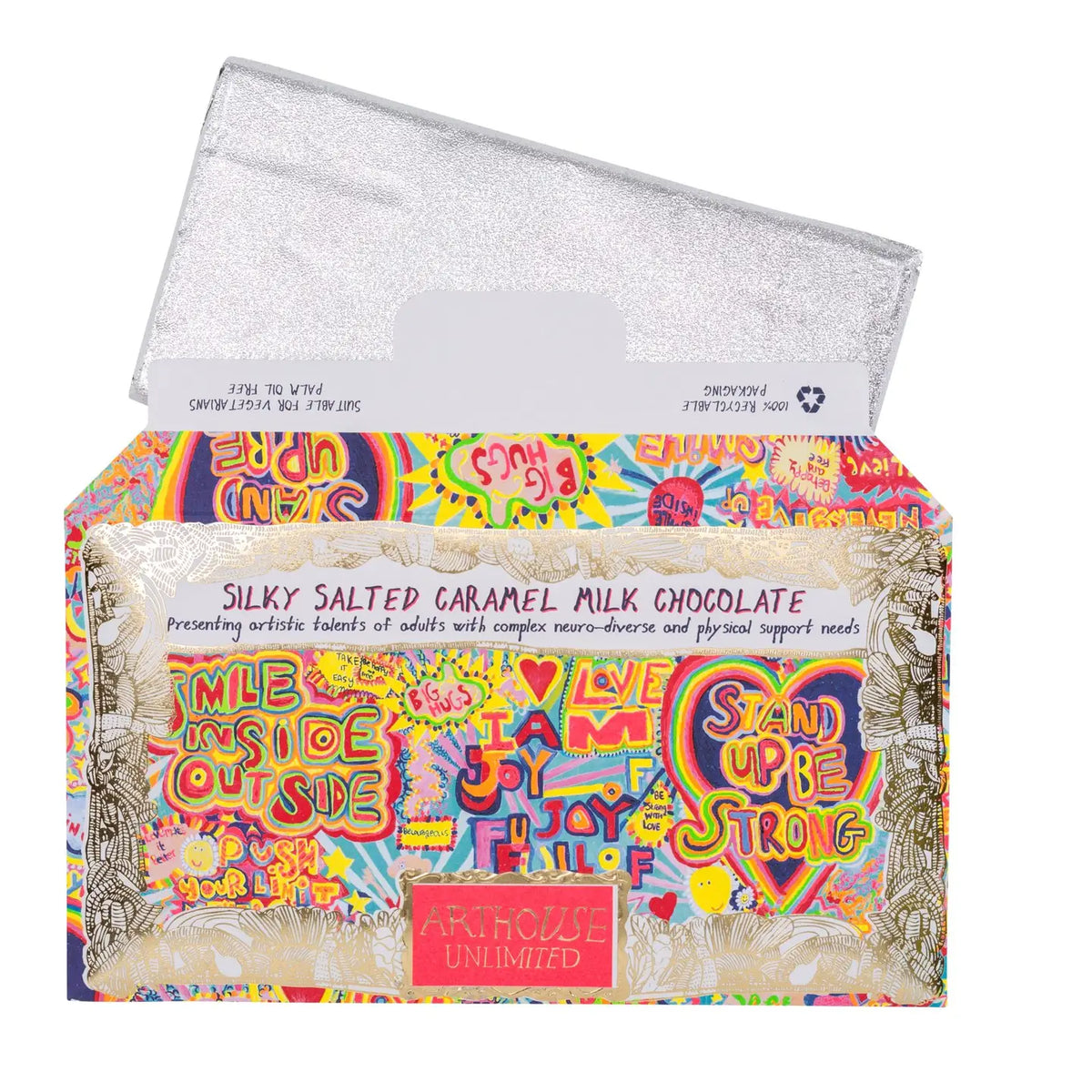 Silky Milk Salted Caramel 'Full Of Joy' Chocolate Bar