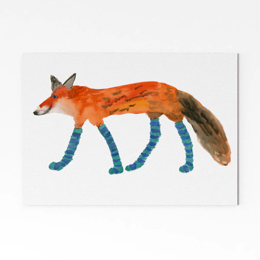 Fox In Socks A4 Print
