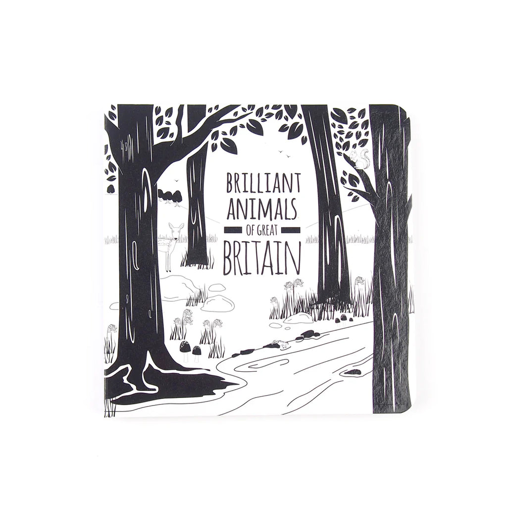 Brilliant Animals Of Great Britain - Black and white board book