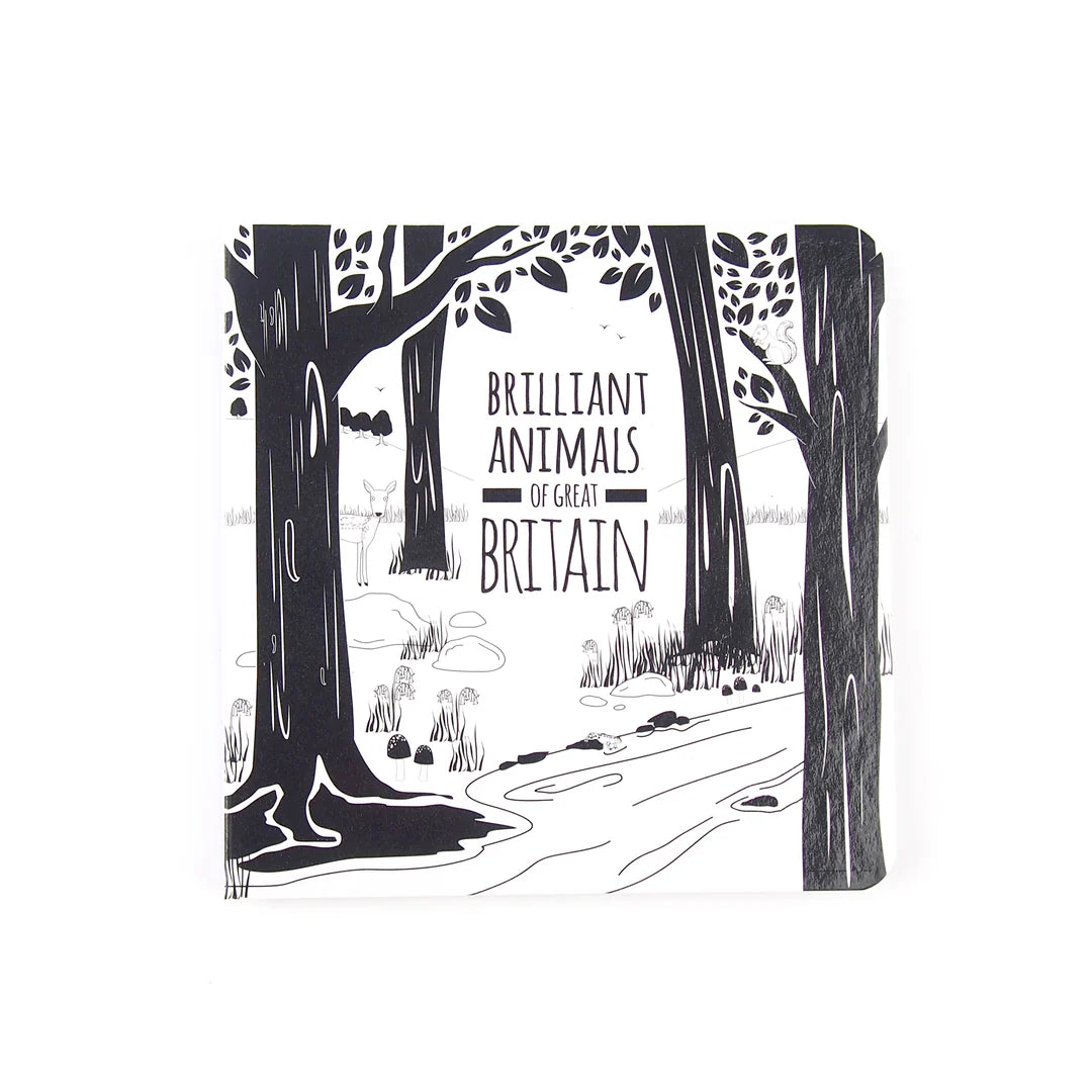 Brilliant Animals Of Great Britain - Black and white board book
