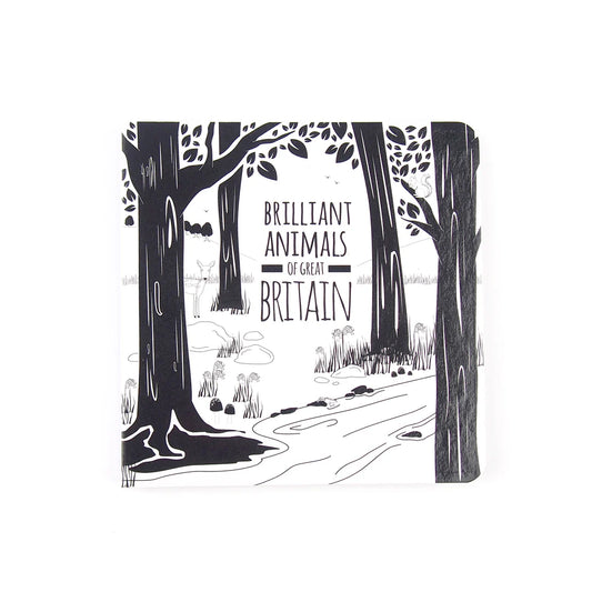 Brilliant Animals Of Great Britain - Black and white board book