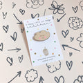 Smiley Cloud Pin Badge