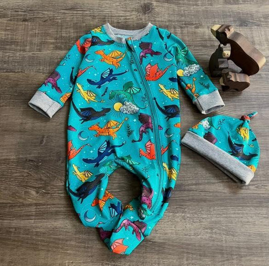 Dragon Babygrow And Hat