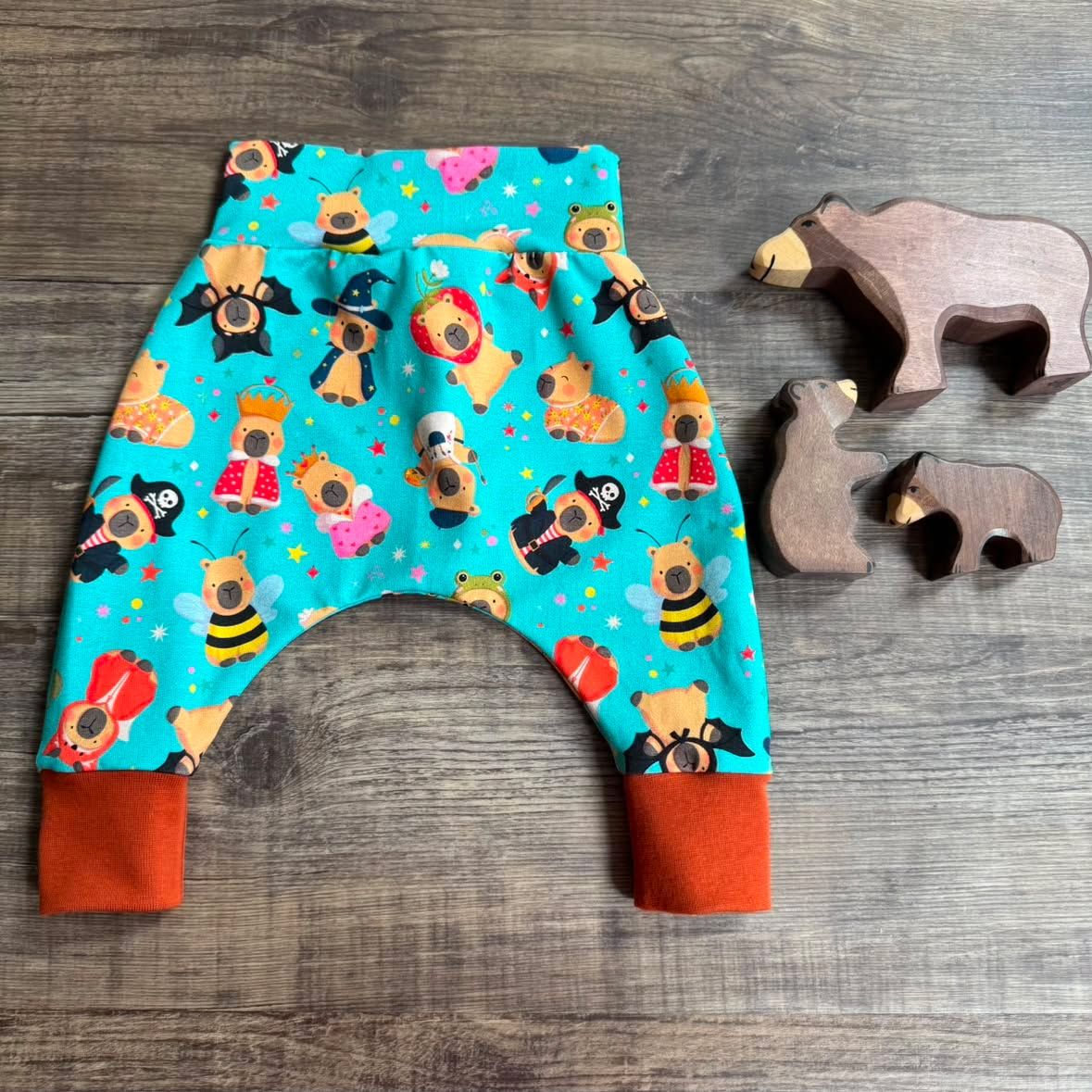 Capybara Harem Trousers - Turquoise