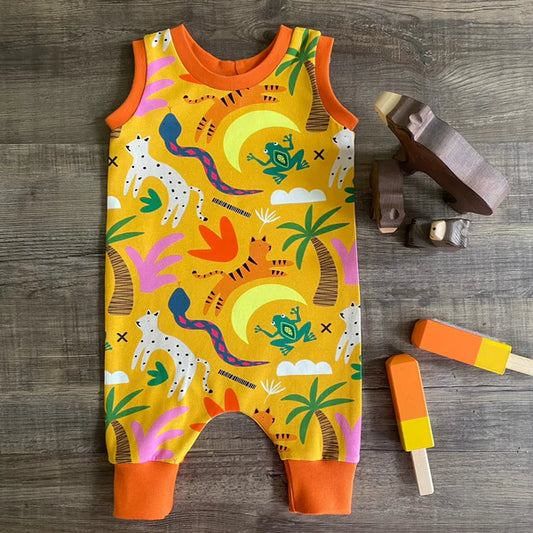 Jungle Sunshine Pull Up Romper