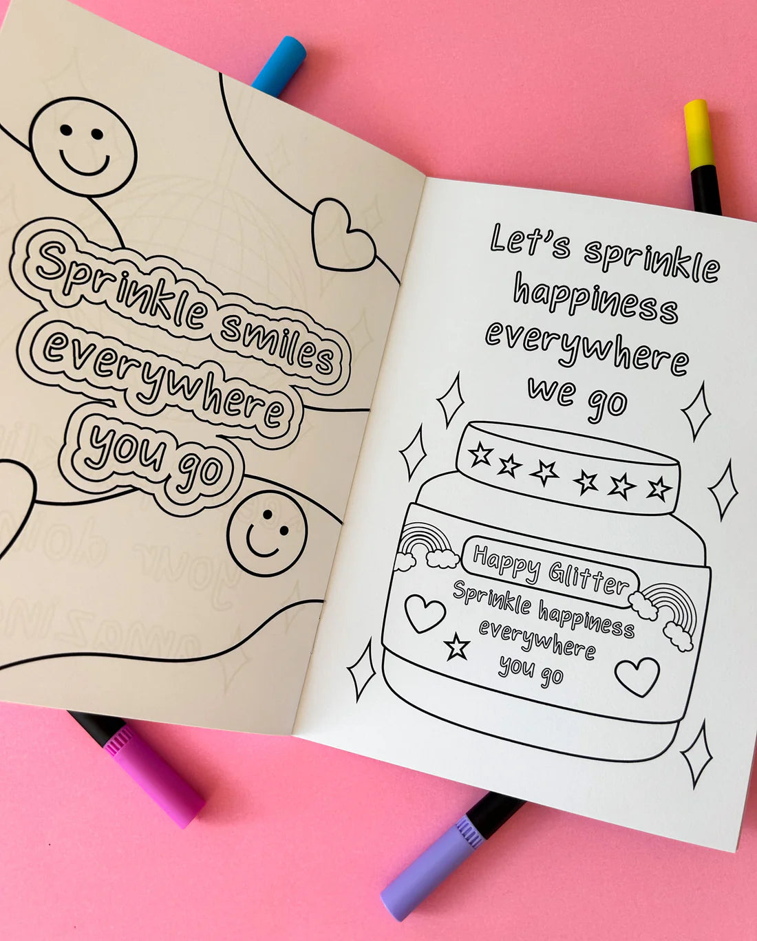 Happiness Affirmations Colouring Book