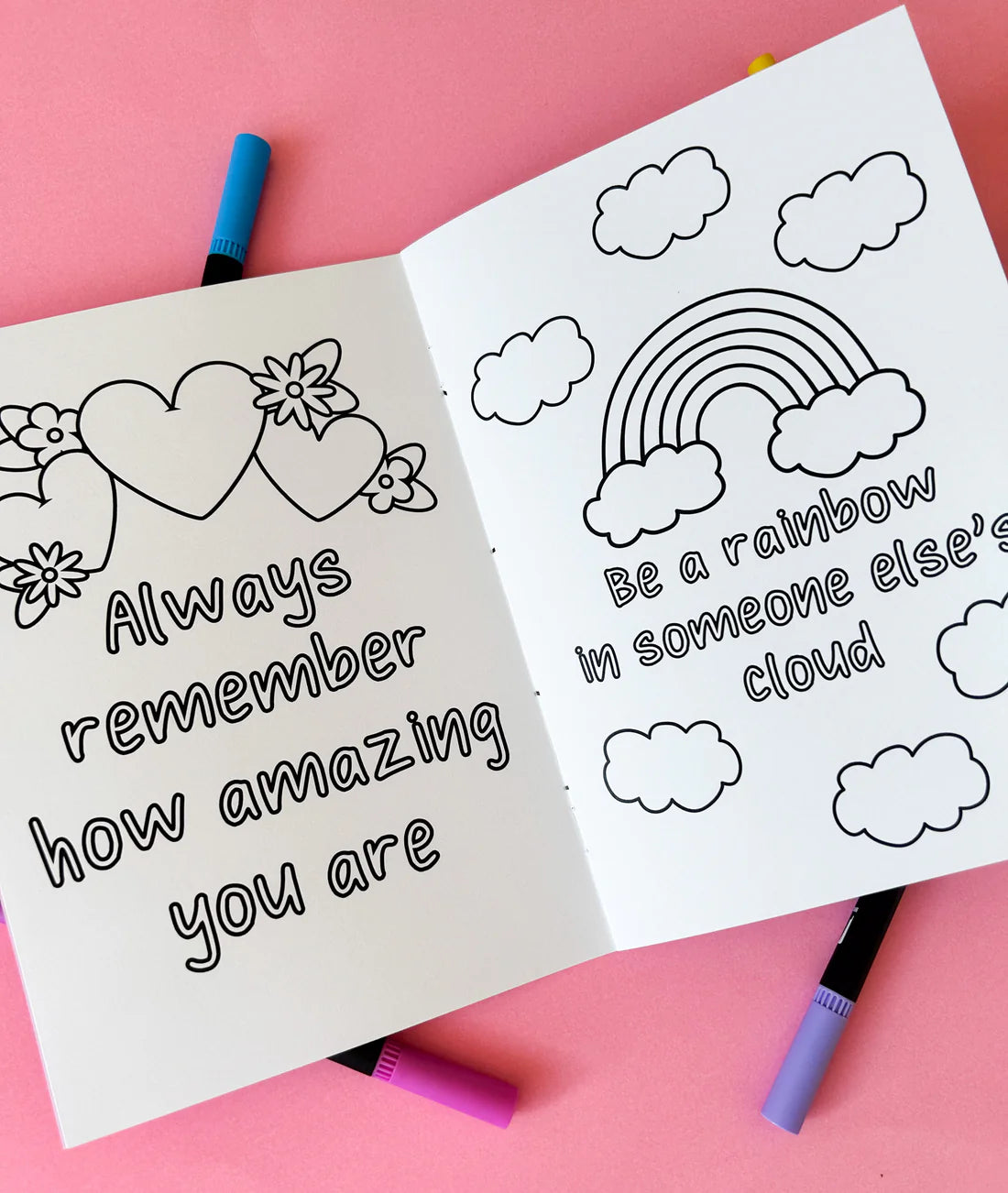 Happiness Affirmations Colouring Book