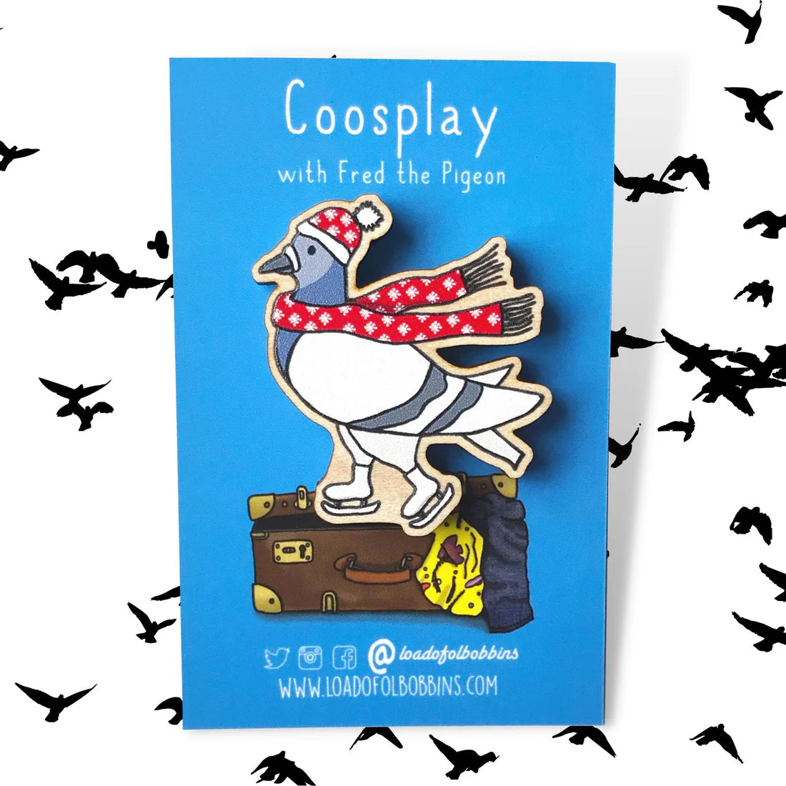 Christmas Coosplay Pigeon Pin - 3 Styles Available