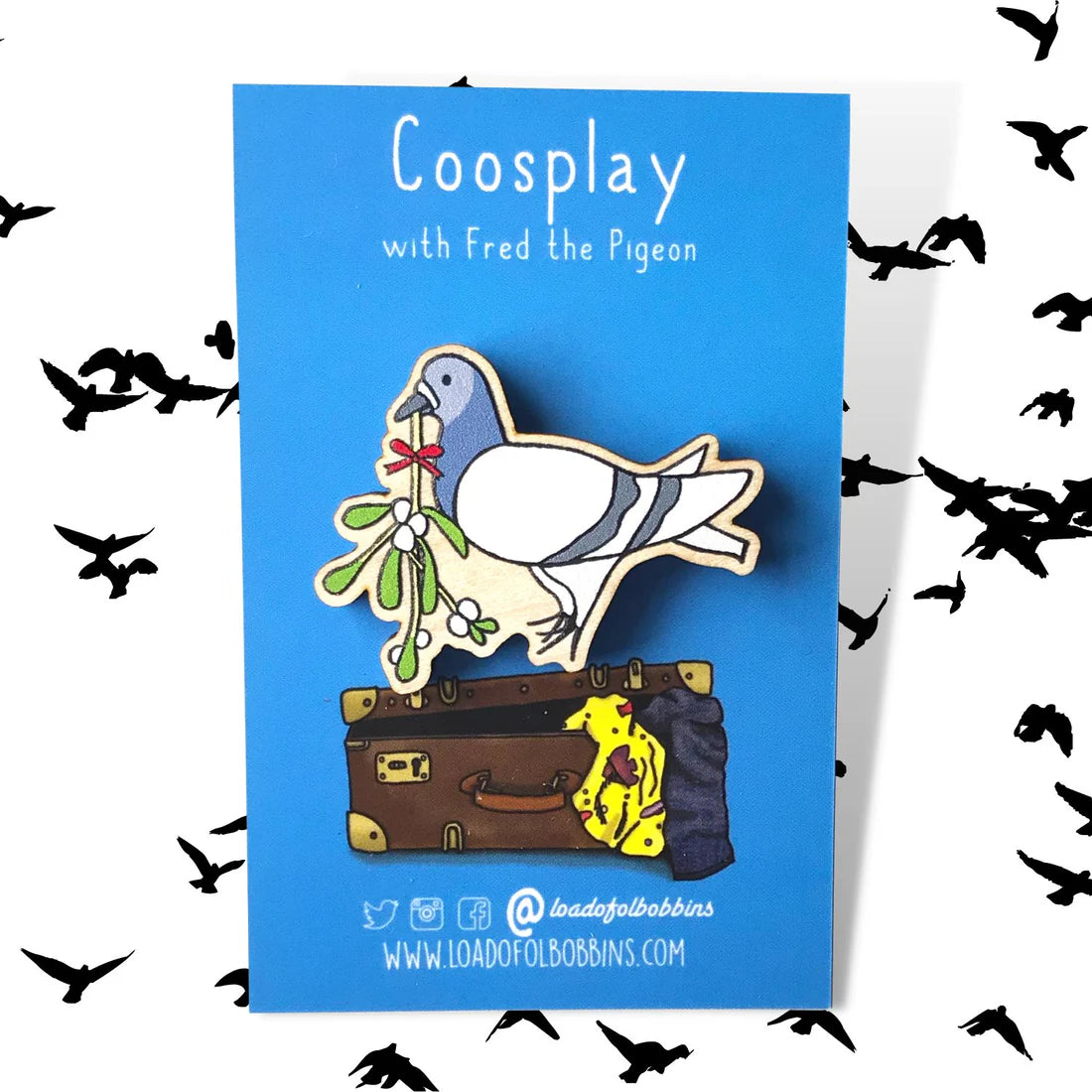 Christmas Coosplay Pigeon Pin - 3 Styles Available