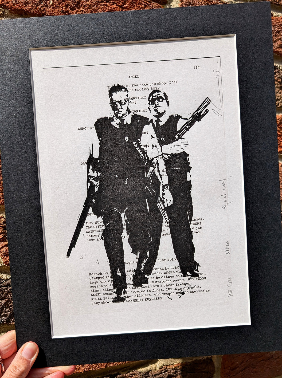 'Cornetto Trilogy' Lino Print - 3 films to choose between.