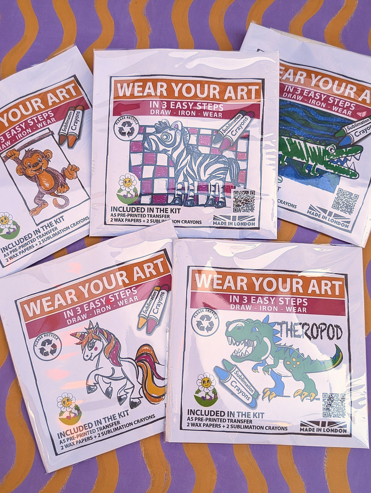 Sublimination Crayon Mini Kit With Tote- 5 designs Available