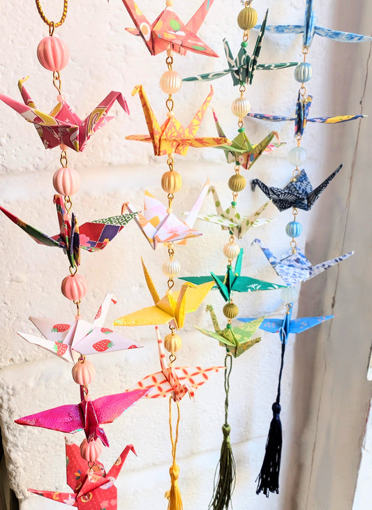 Hanging Origami Cranes