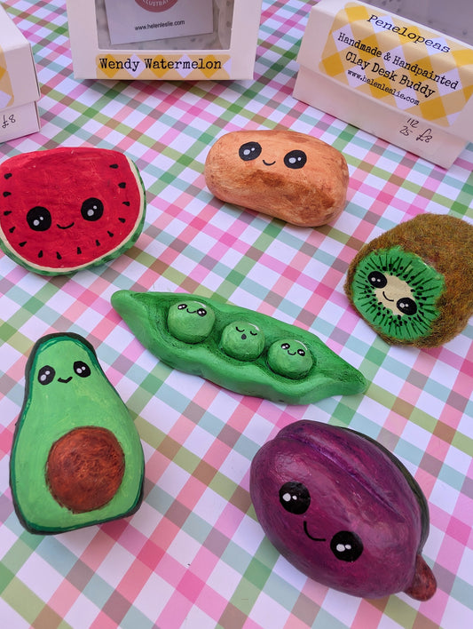 Fruit And Veg Clay Desk Buddy - 7 Styles to choose from