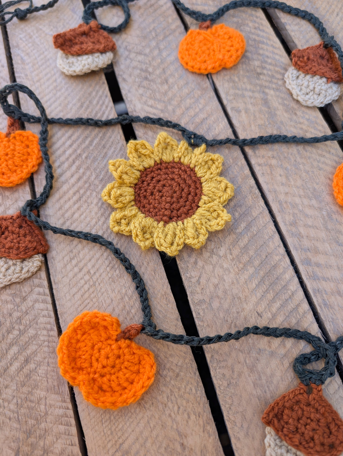 Autumnal Handmade Crochet Garlands - 2 Available Designs