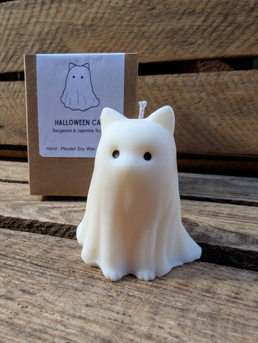 Ghost Cat Candle