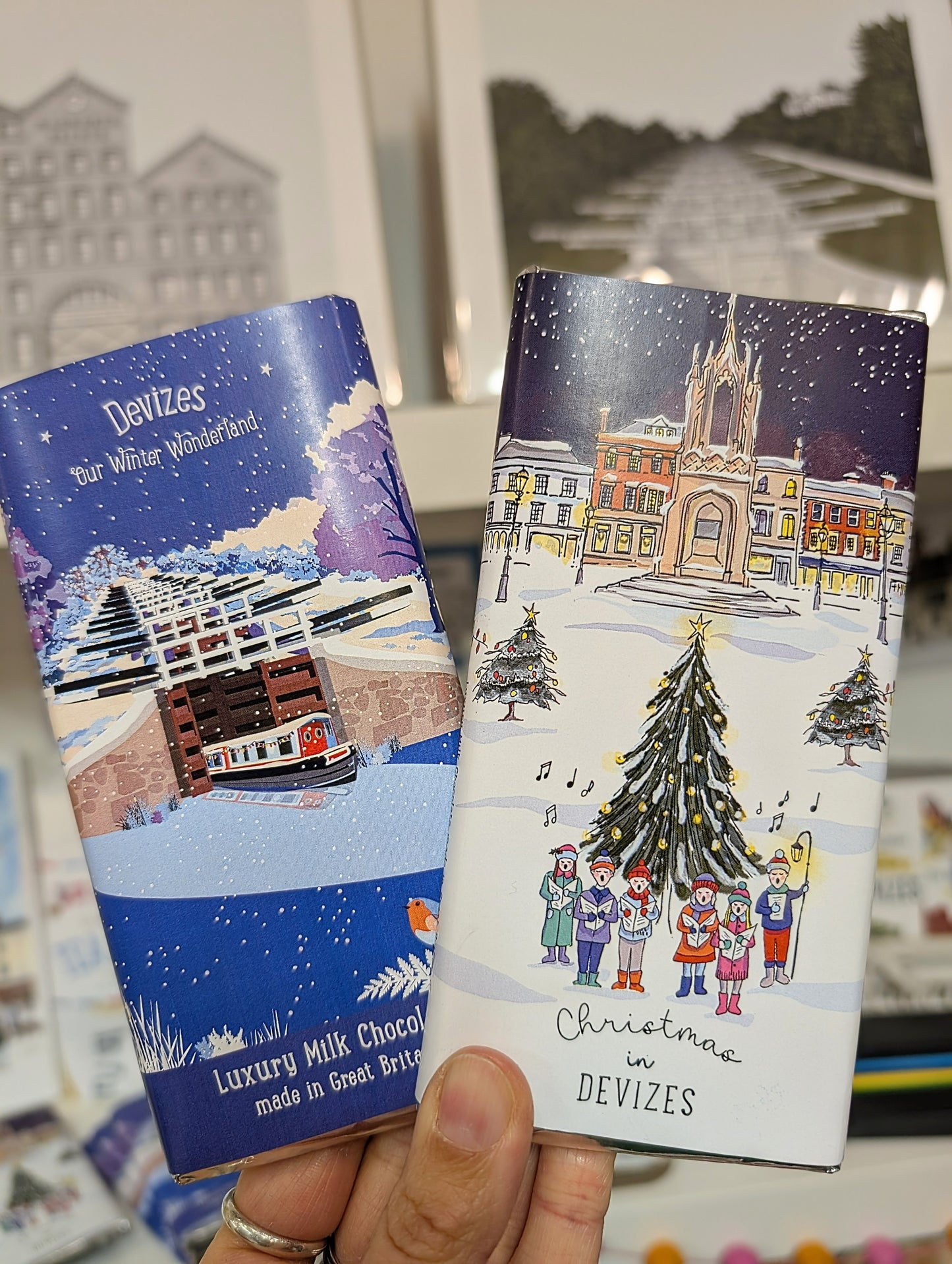 Devizes Christmas Chocolate Bar - Two Styles To Choose From