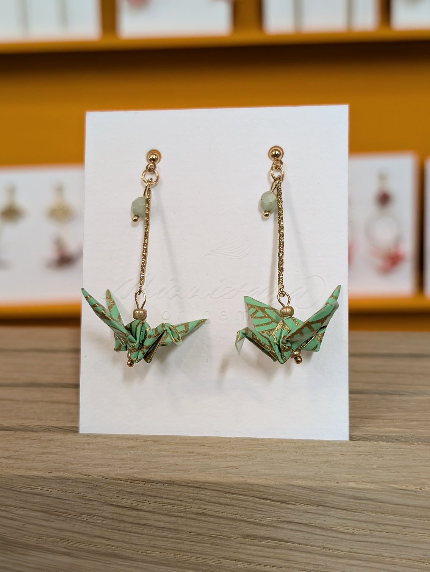 Handmade Origami Crane Earrings - Multiple styles To Choose From