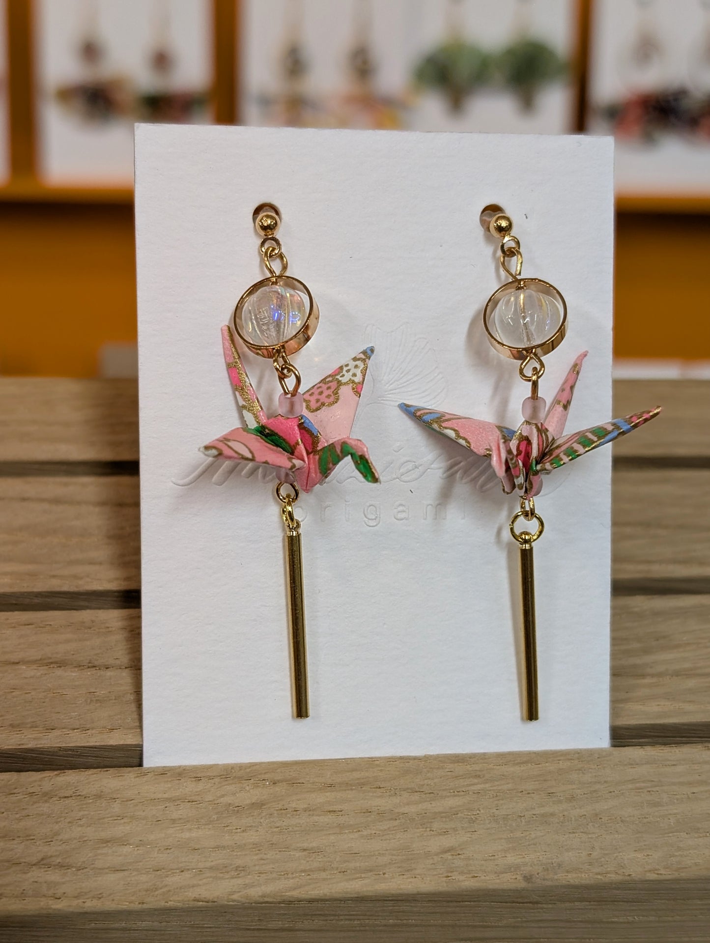 Handmade Origami Crane Earrings - Multiple styles To Choose From