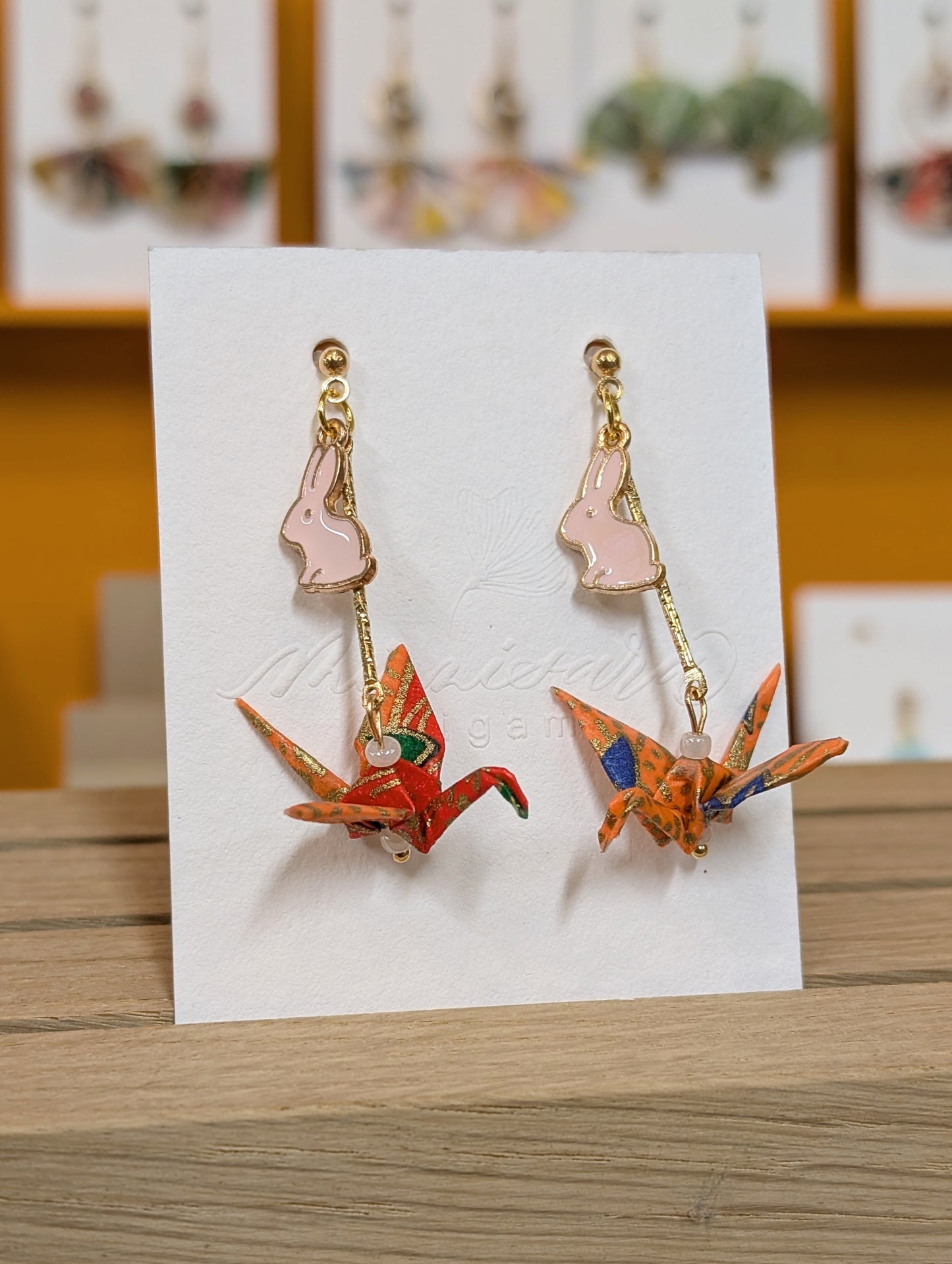 Handmade Origami Crane Earrings - Multiple styles To Choose From