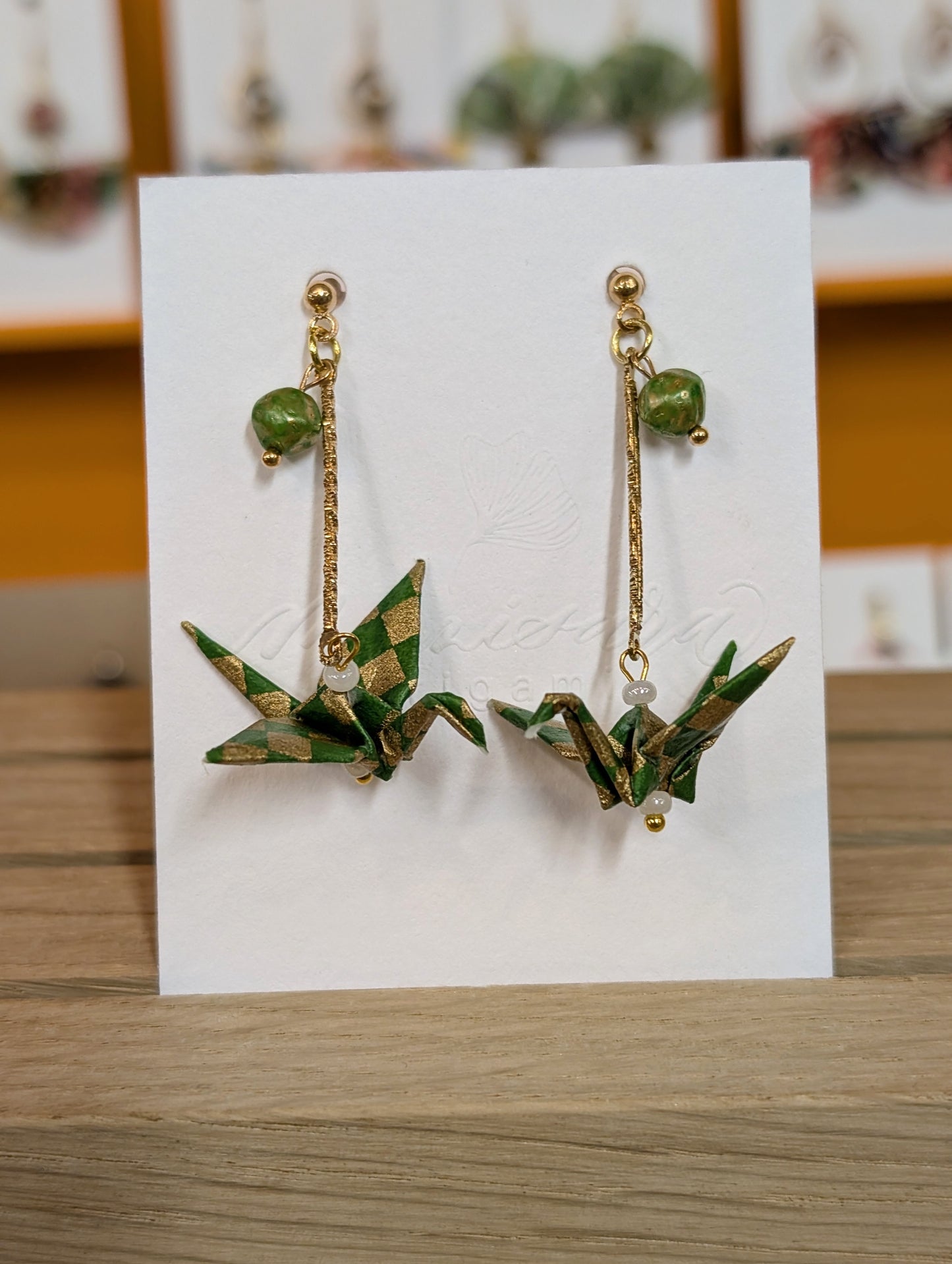 Handmade Origami Crane Earrings - Multiple styles To Choose From