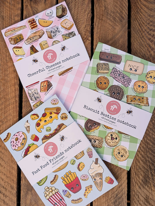 A5 Foodie Notebooks - 3 variations to choose from