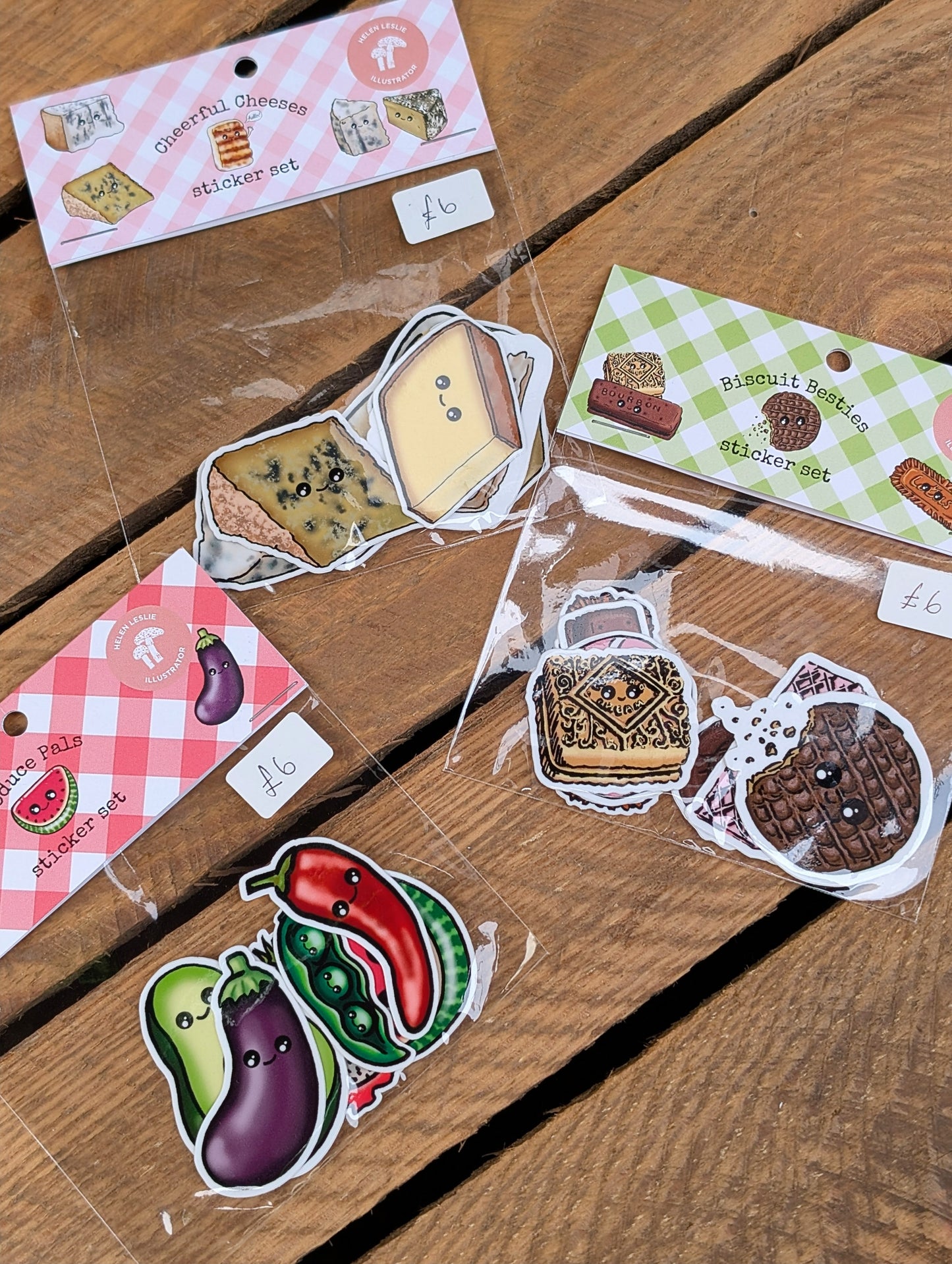 Foodie Sticker Sets - 3 variations to choose from
