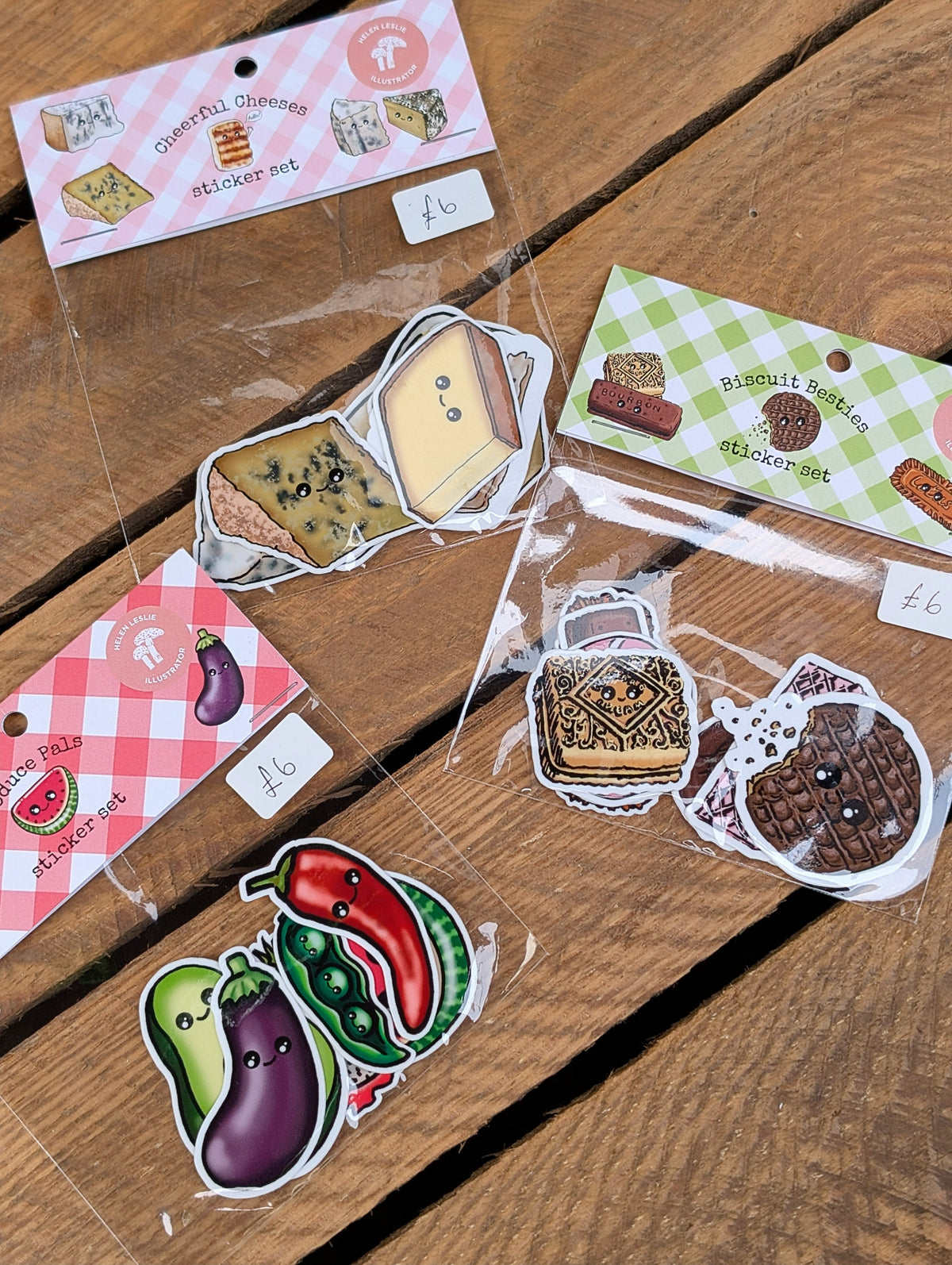 Foodie Sticker Sets - 3 variations to choose from